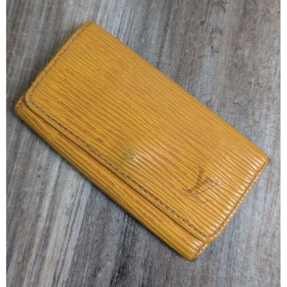 Louis Vuitton Epi Multicles Leather 4 Ring Key Case Yellow - Picture 1 of 5